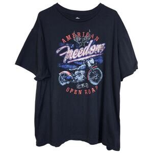American Open Road 3XL Black Tee Shirt